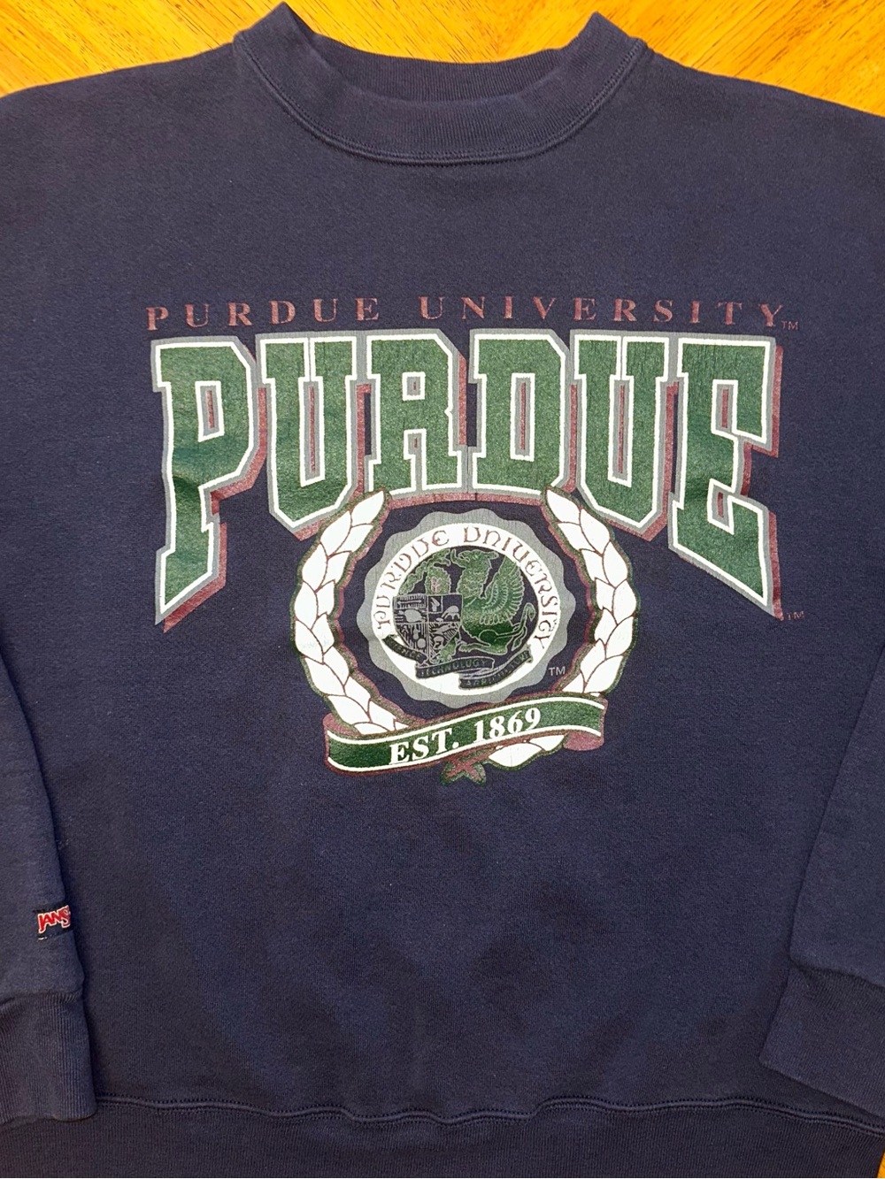 Vintage Jansport Purdue Boilermakers Sweatshirt Mens Size Large Navy 90s USA
